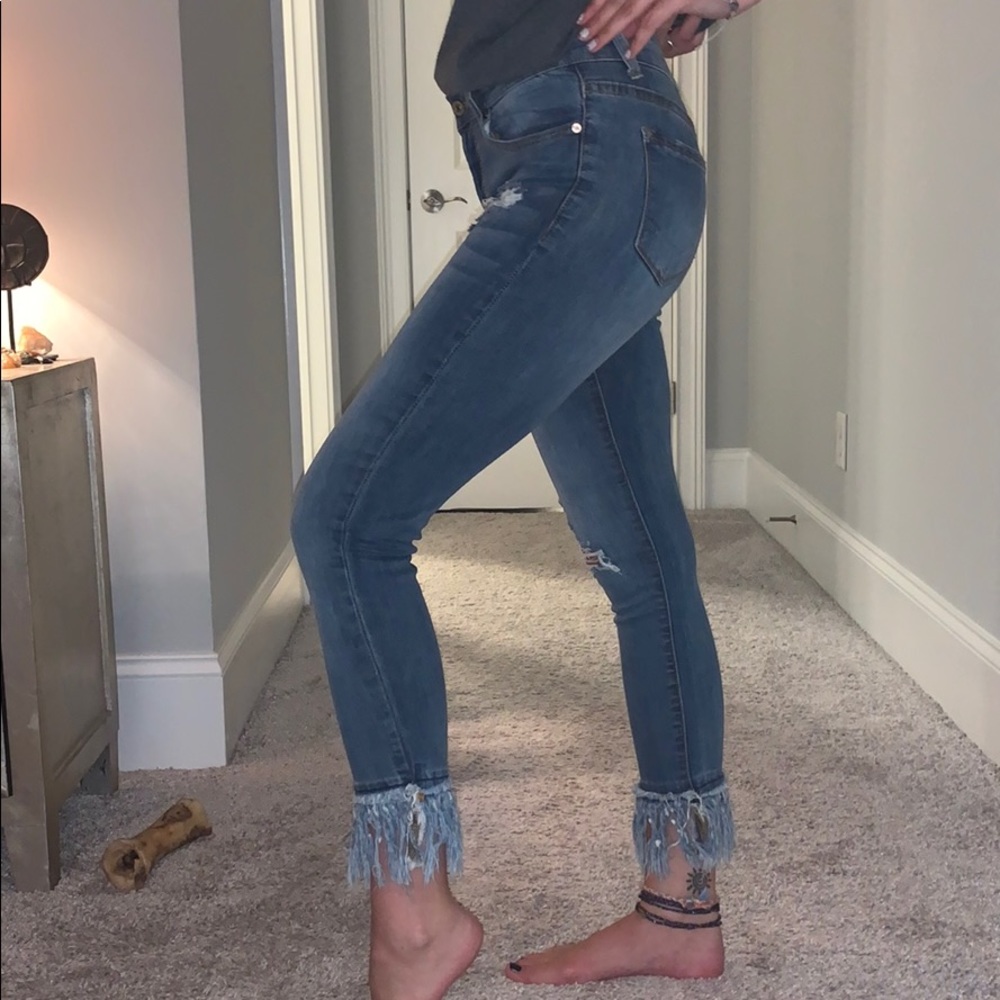 Fringe Ripped jeans - Picture 2 of 5